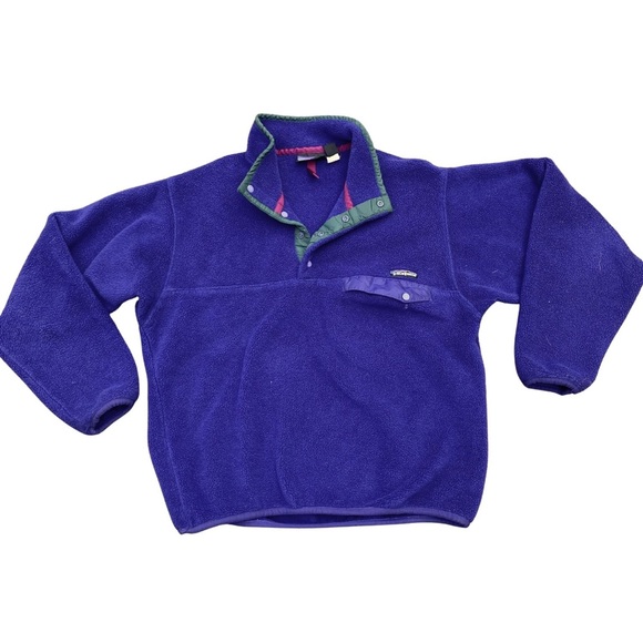 Patagonia Jackets & Blazers - Vintage Patagonia Fleece Pullover Jacket Coat Women Small Outdoor Fitness 90's